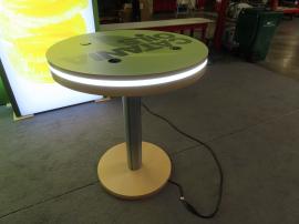 MOD-1453 Charging Table with Wireless Charging Pads and LED Perimeter Accent Lights