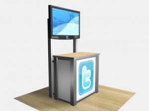 REEC-1232 / Rectangular Counter Kiosk